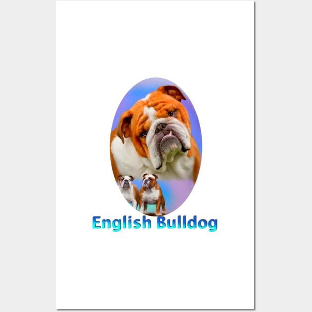 English Bulldog Wall Art by BHDigitalArt